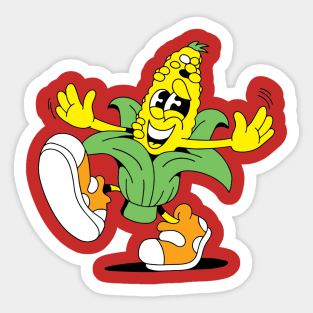 Corn Happy Sticker